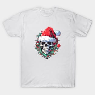 Christmas Celebration with a Skull Twist T-Shirt